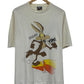 Vintage 90's Looney Tunes Wile E Coyote Roadrunner Cartoon Tee Size XL
