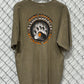 Vintage Harley Davidson Ketchikan Alaska Biker Graphic Brown Tee Size Large
