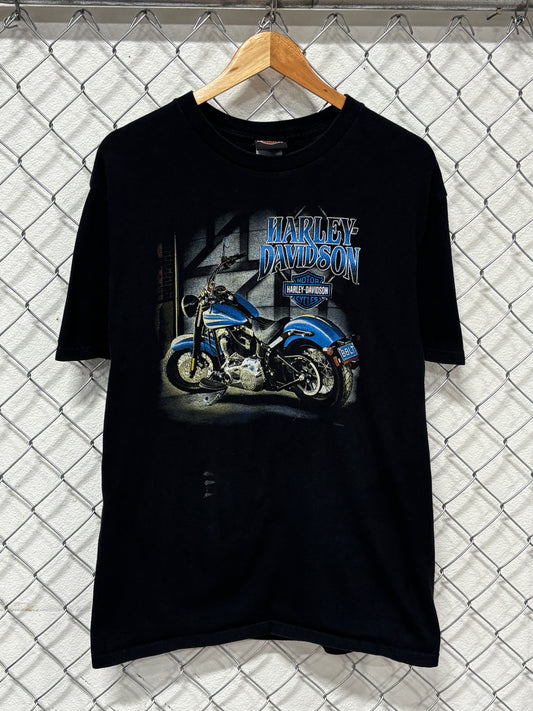 Vintage Harley Davidson Salem Oregon Biker Graphic Tee Size Large