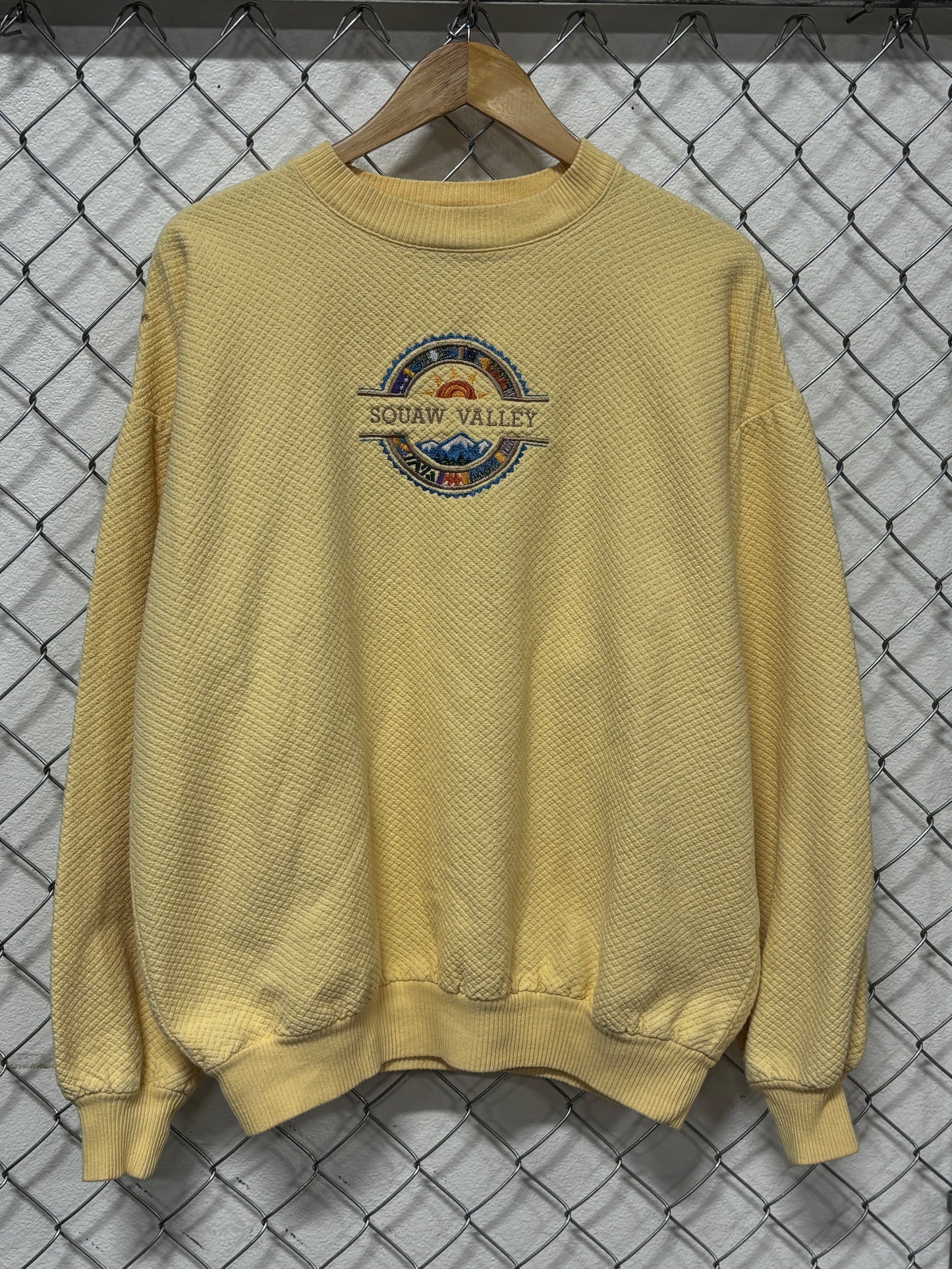 Vintage 90's Squaw Valley Mountains Nature Sweater Size Medium