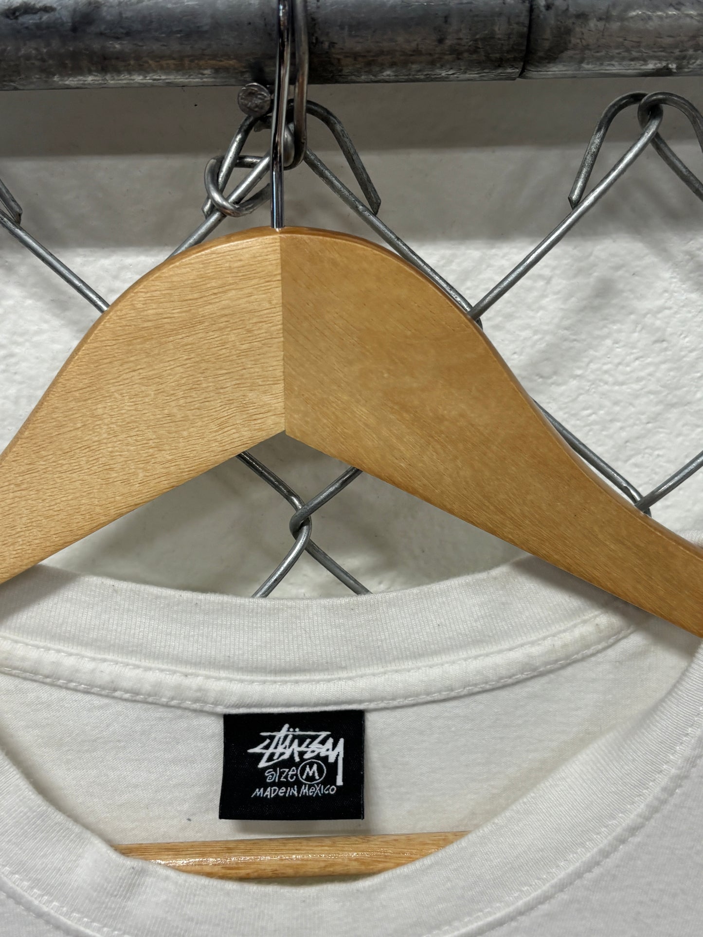 Stussy International White Streetwear Tee Size Medium