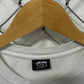 Stussy Hawaiian Flower Streetwear White Tee Size Medium