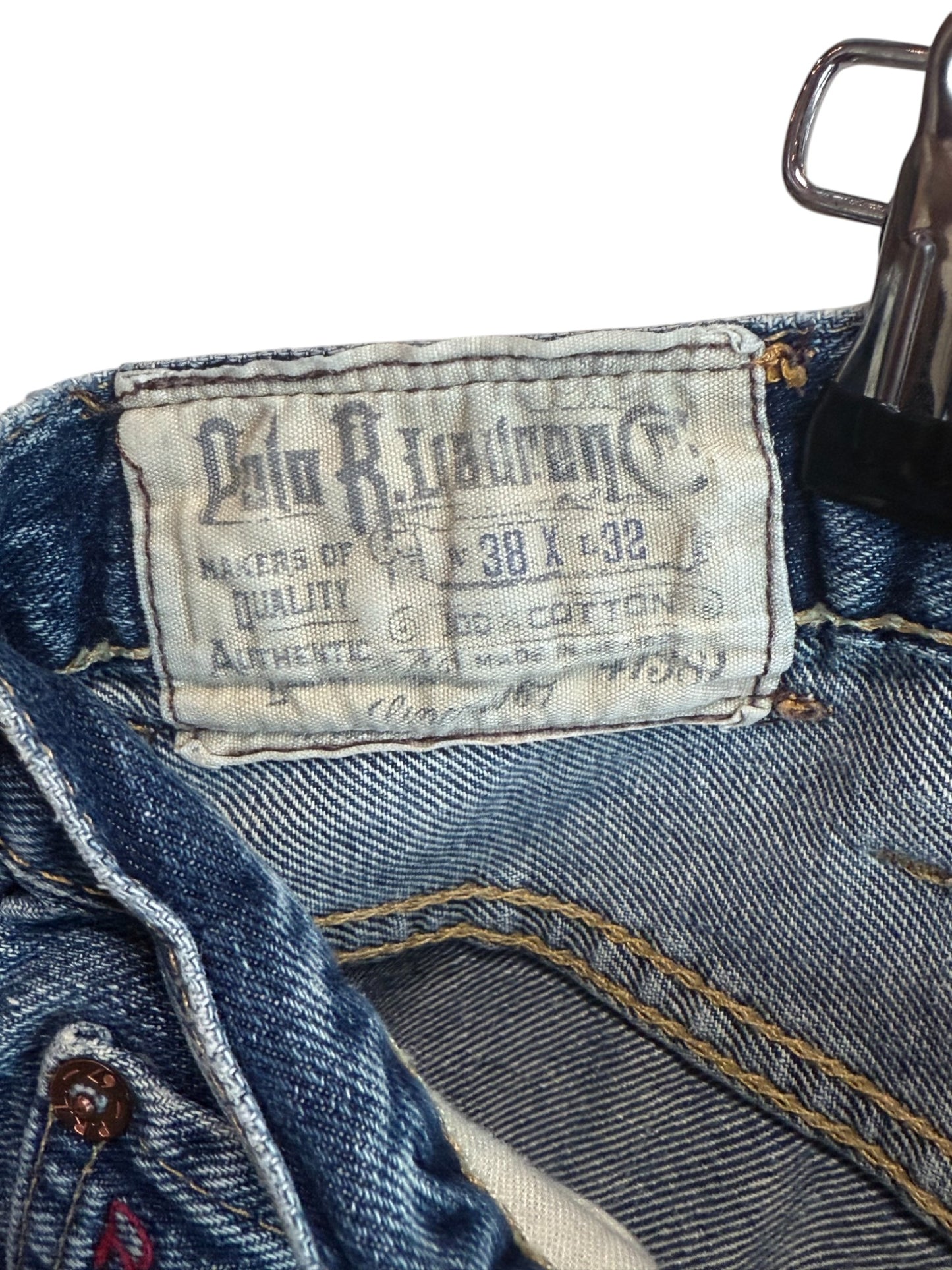 Vintage Y2K Polo Ralph Lauren Dark Wash Denim Jeans Size 38x32