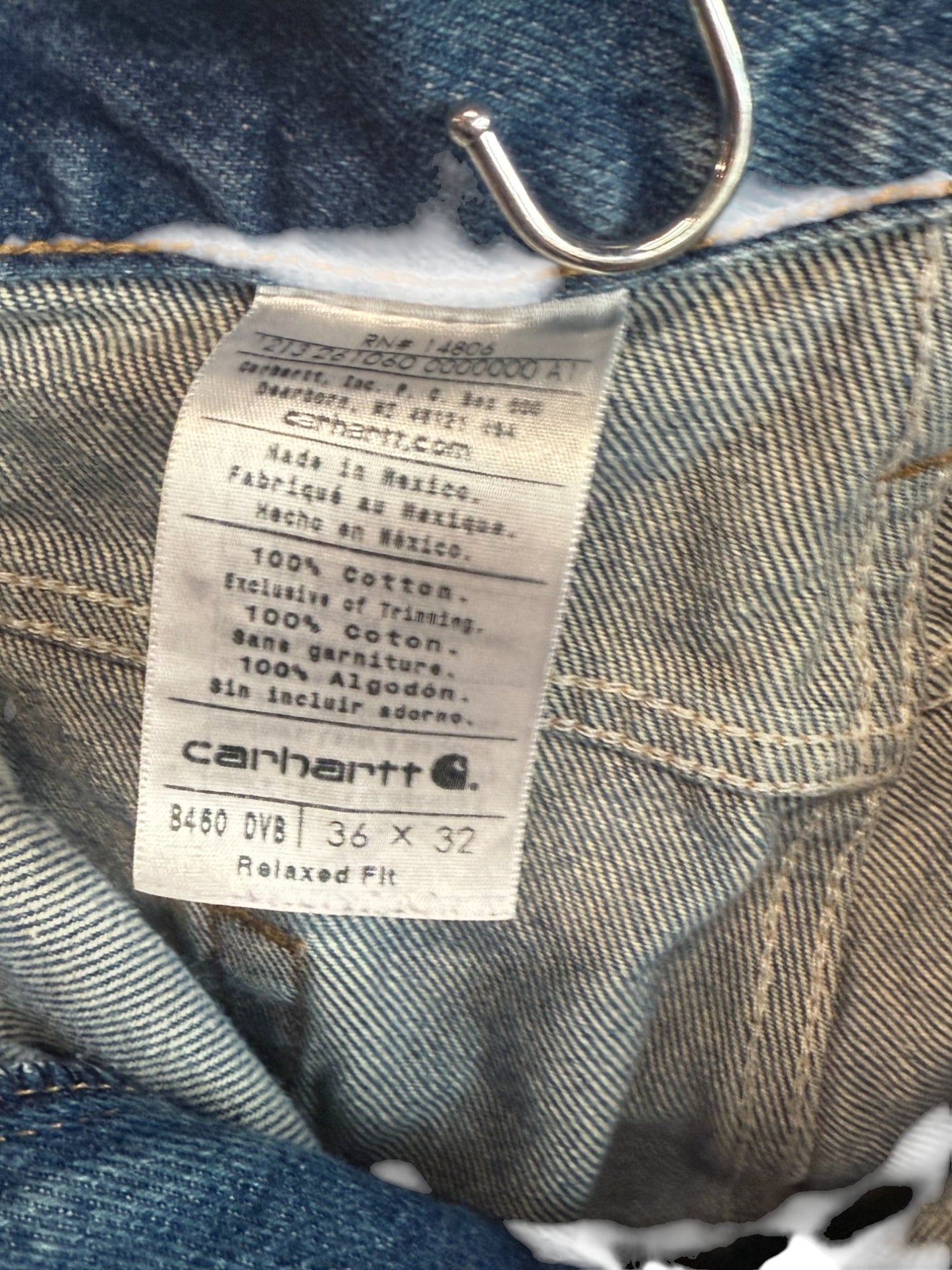 Carhartt Relaxed Fit Denim Jeans Size 36x32