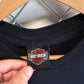 Vintage Harley Davidson Michigan Biker Babe Graphic Tee Size Large