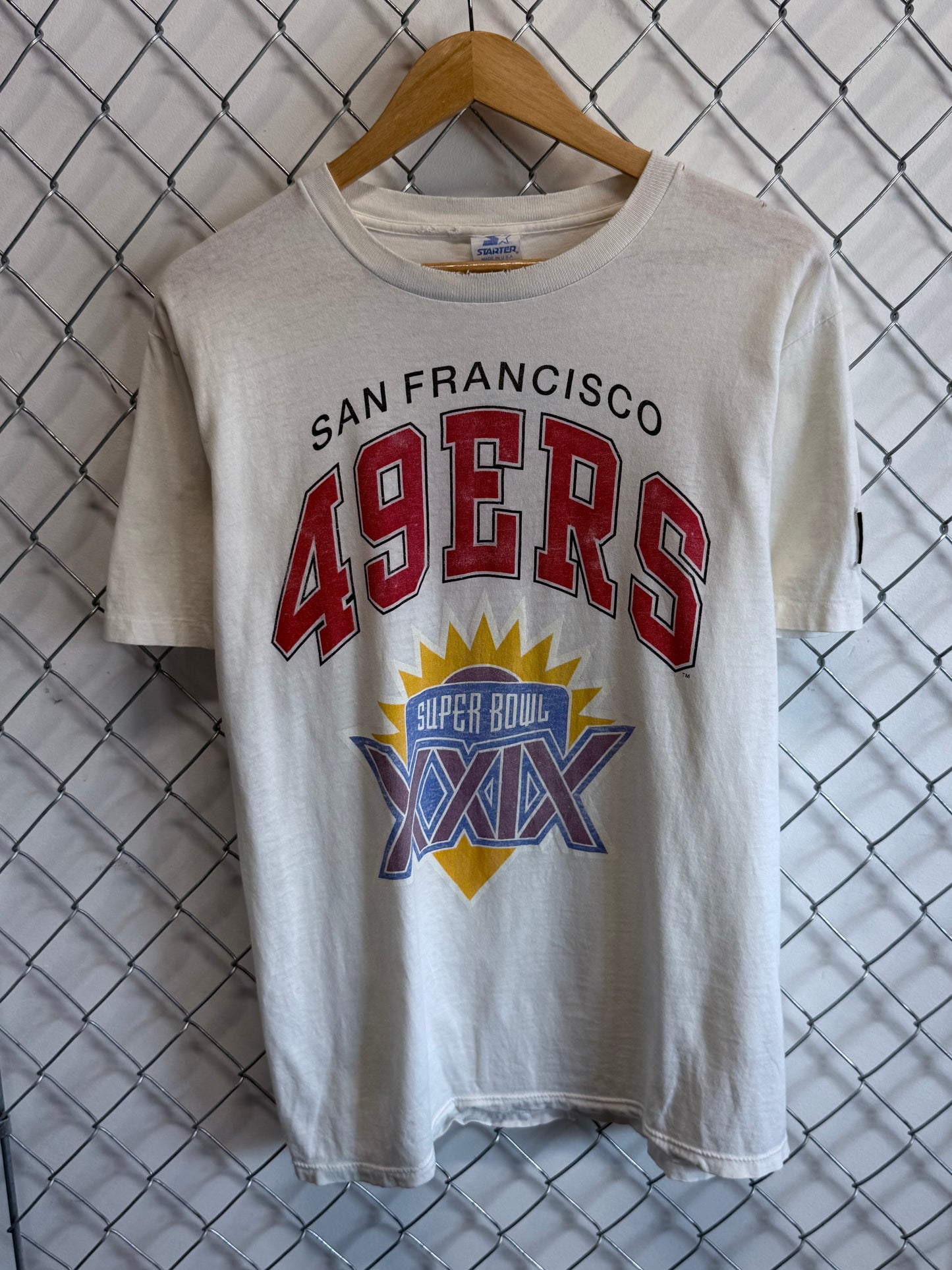 Vintage Starter San Francisco Super Bowl 29 NFL Graphic Tee Size Medium