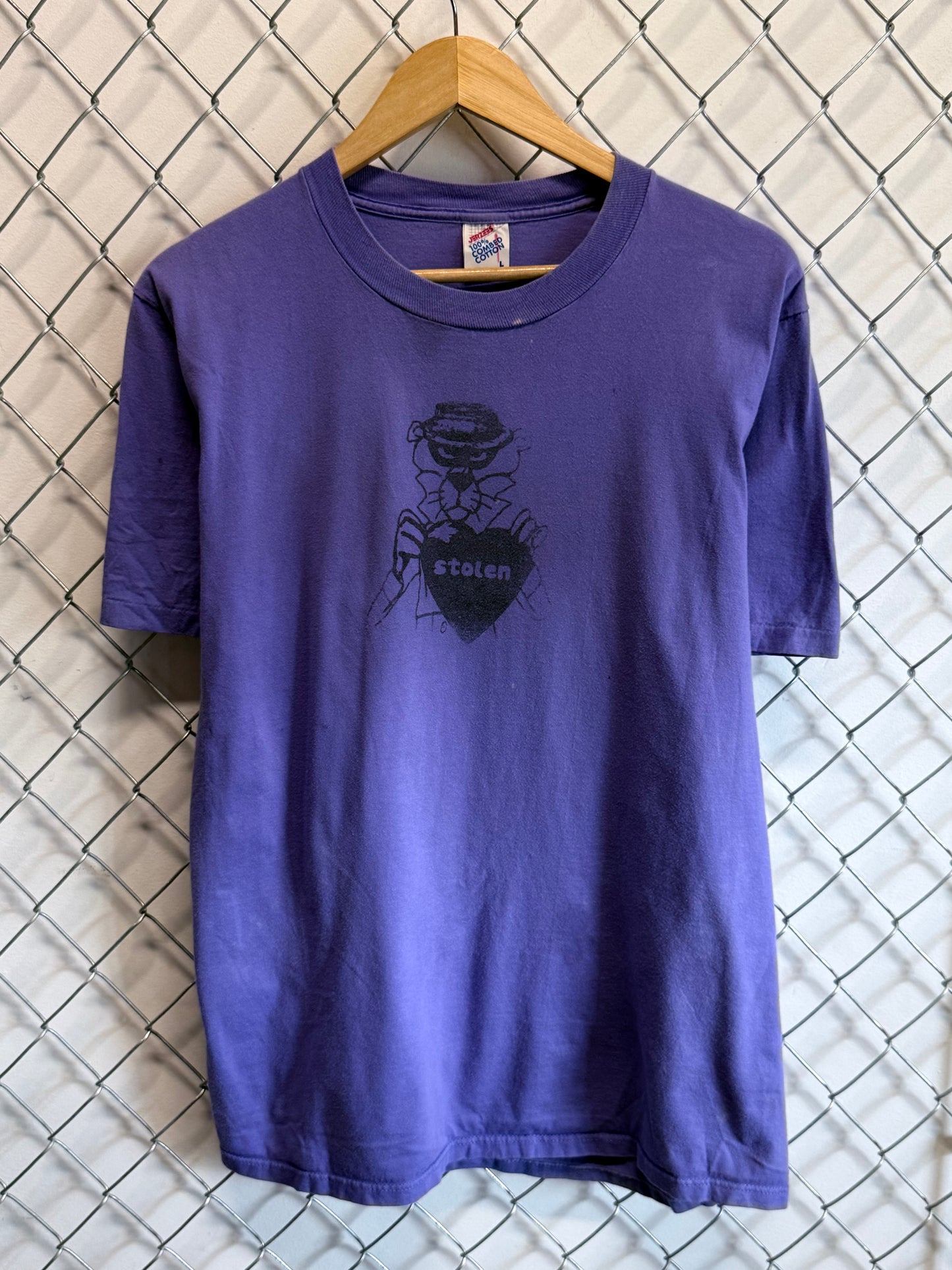 Vintage 90's Panther Stolen Heart Cartoon Tee Size Large