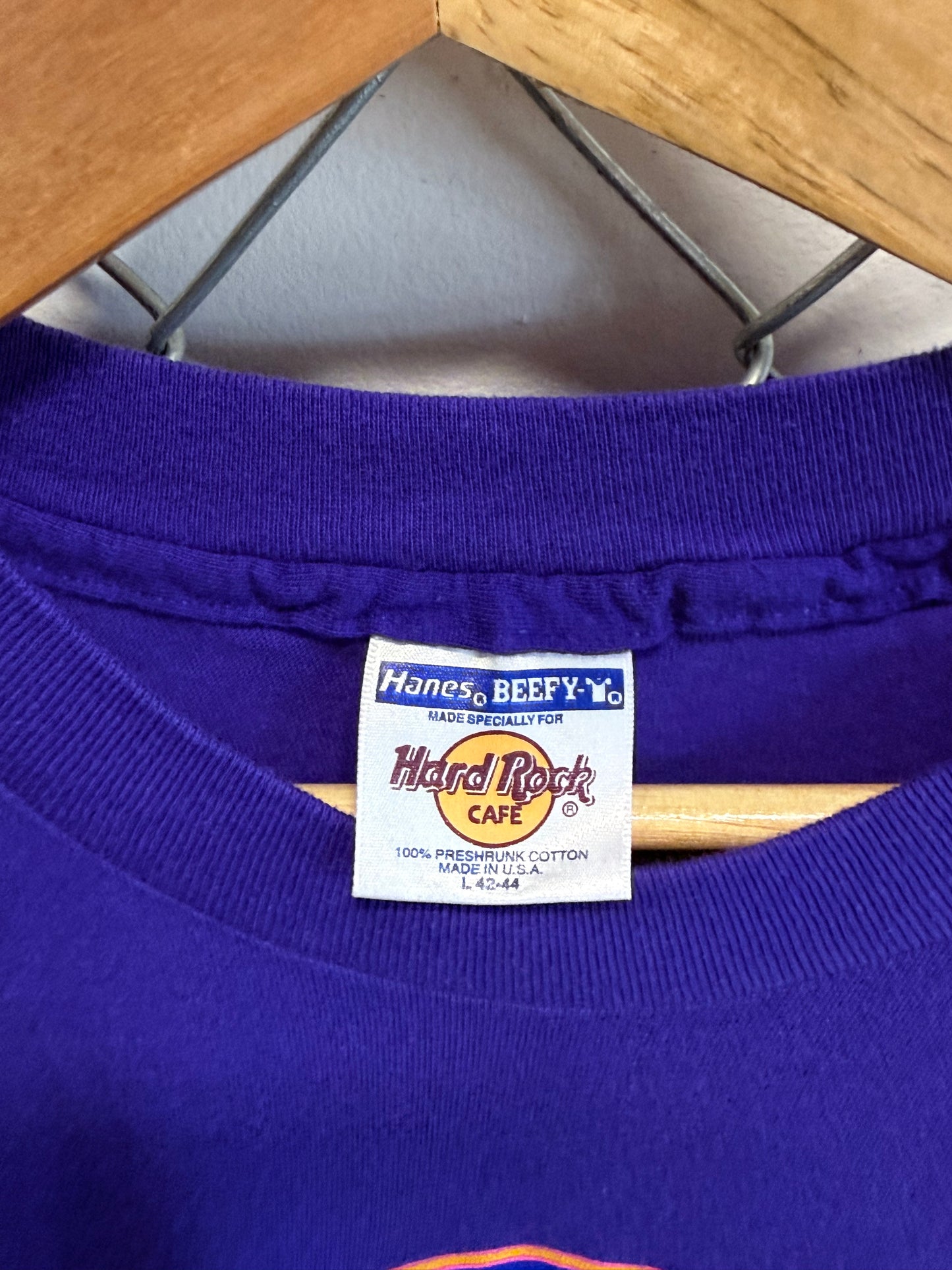 Vintage Hard Rock Cafe Las Vegas Purple Tee Size Large