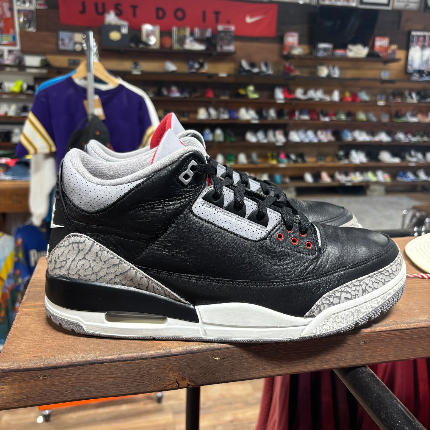 Jordan 3 'Black Cement (2024)' Size 13