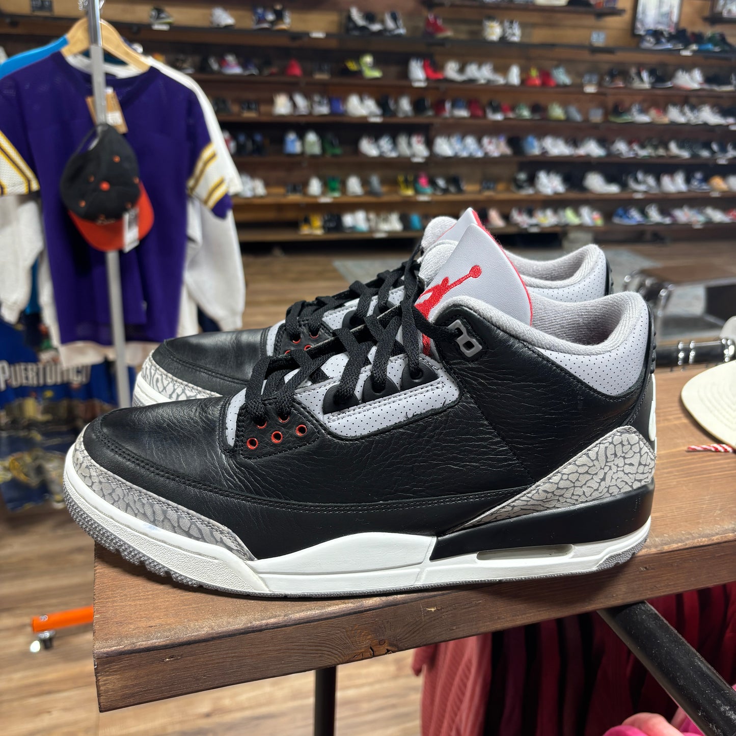 Jordan 3 'Black Cement (2024)' Size 13