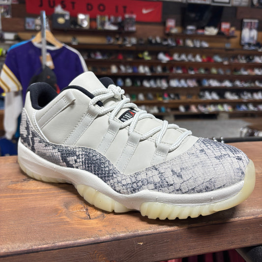 Jordan 11 Low 'Snake Light Bone' Size 9.5 (DS)