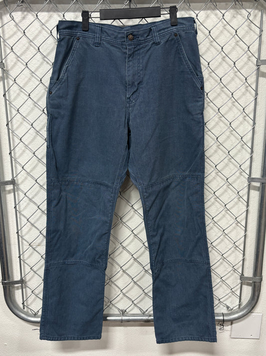 Patagonia Iron Forge Dark Blue Double Knee Carpenter Pants Size 34x31