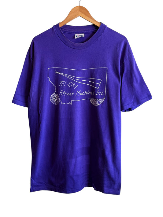 Vintage 90's Montana Street Machines Racing Graphic Tee Size XL