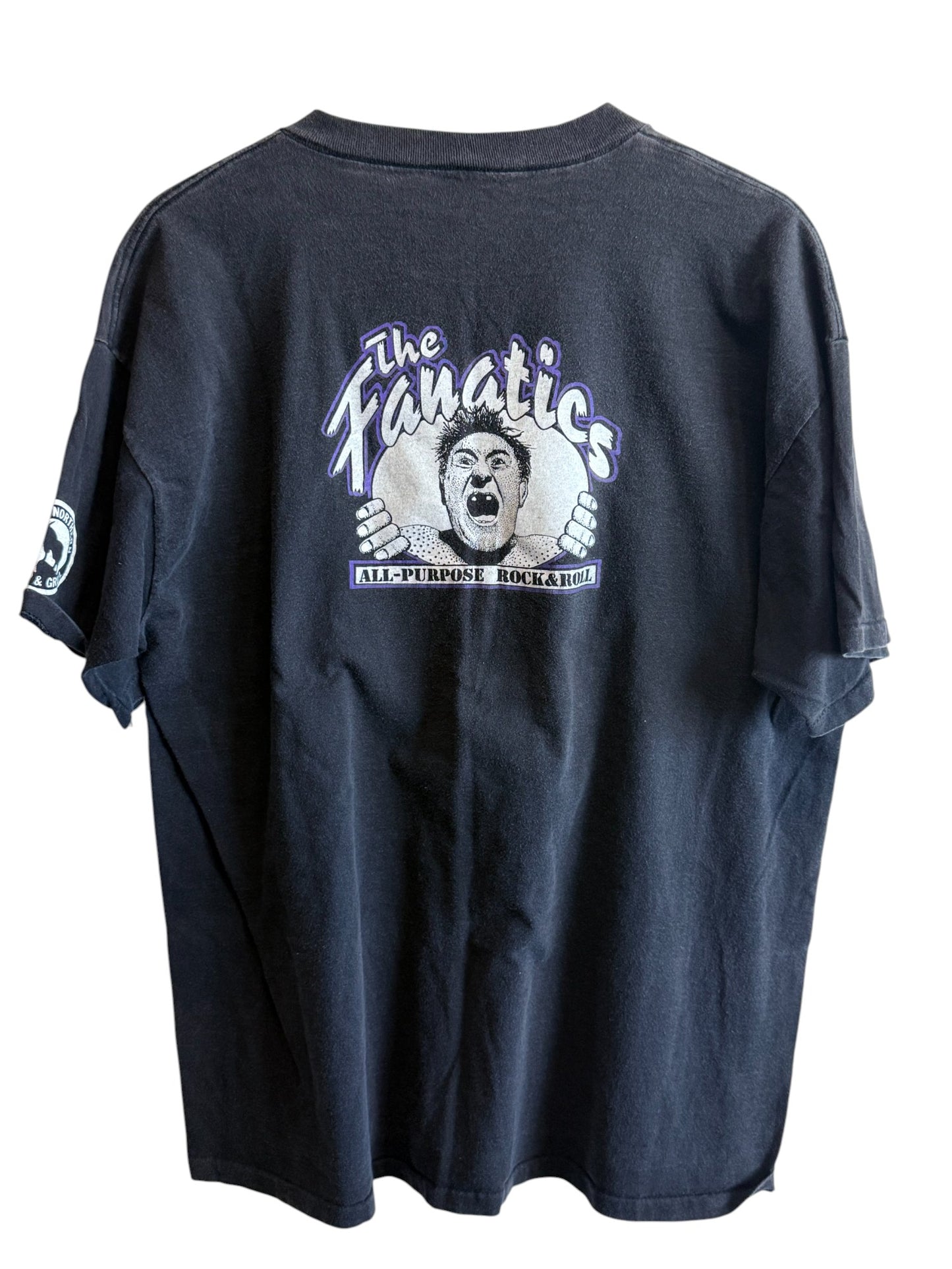 Vintage Fanatics All Purpose Rock and Roll Graphic Tee Size Large
