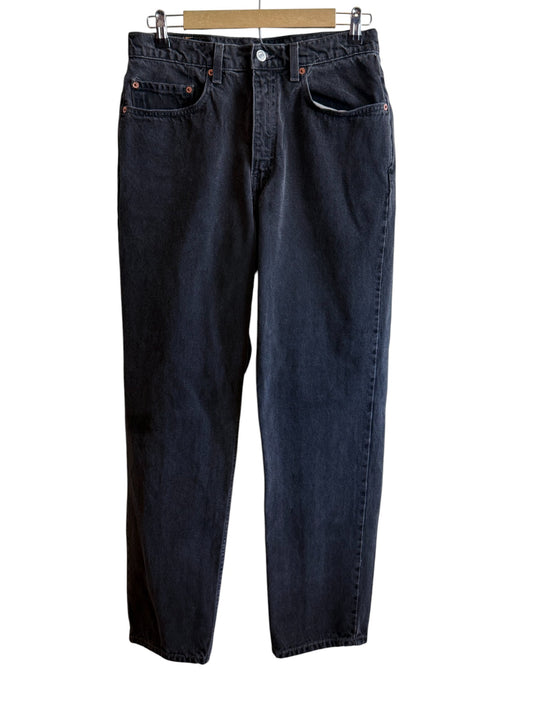 Vintage 90's Levi's 550 Relaxed Fit Black Denim Jeans Size 33x32