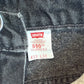Vintage 90's Levi's 550 Relaxed Fit Black Denim Jeans Size 33x32