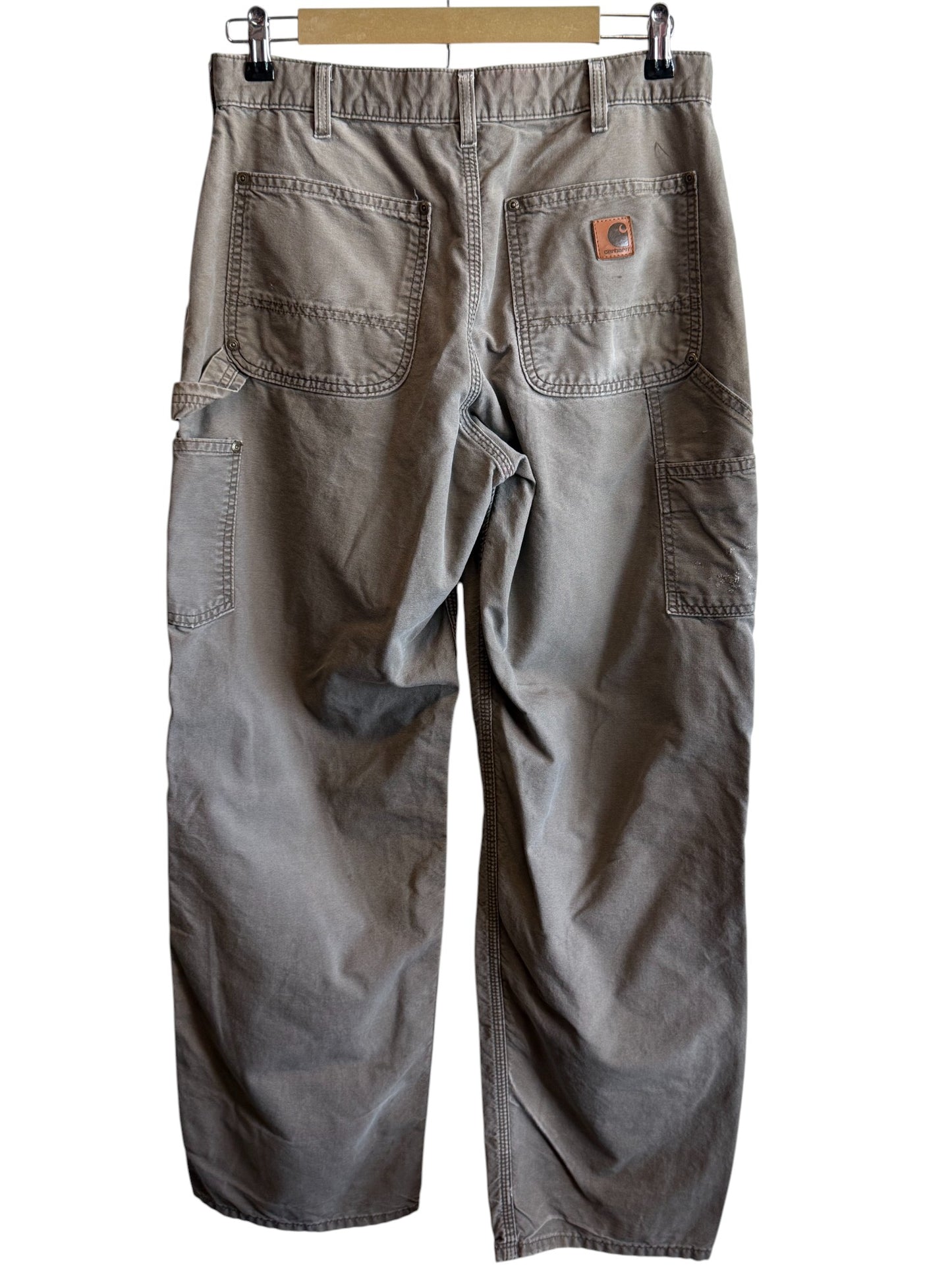 Carhartt Distressed Brown Double Knee Carpenter Pants Size 32x32