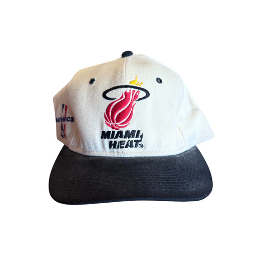 Vintage 90's Sports Specialties Miami Heat NBA Logo Fitted Hat 7 3/8