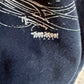 Vintage 90's Chicago Skyline Double Sided Black Sweater Size Large