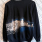 Vintage 90's Chicago Skyline Double Sided Black Sweater Size Large