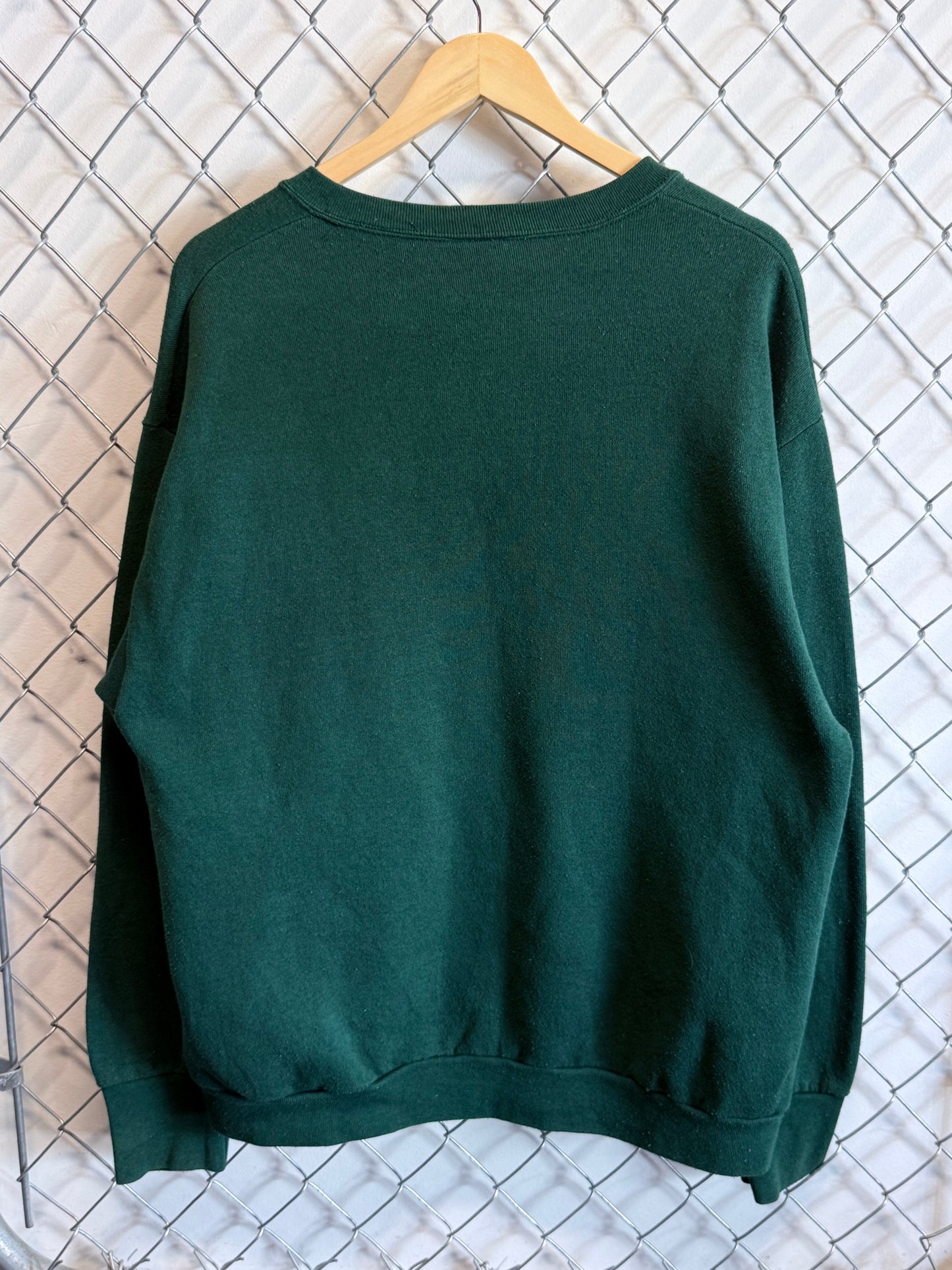 Vintage 90's Green Bay Packers Script Helmet Logo NFL Sweater Size Large