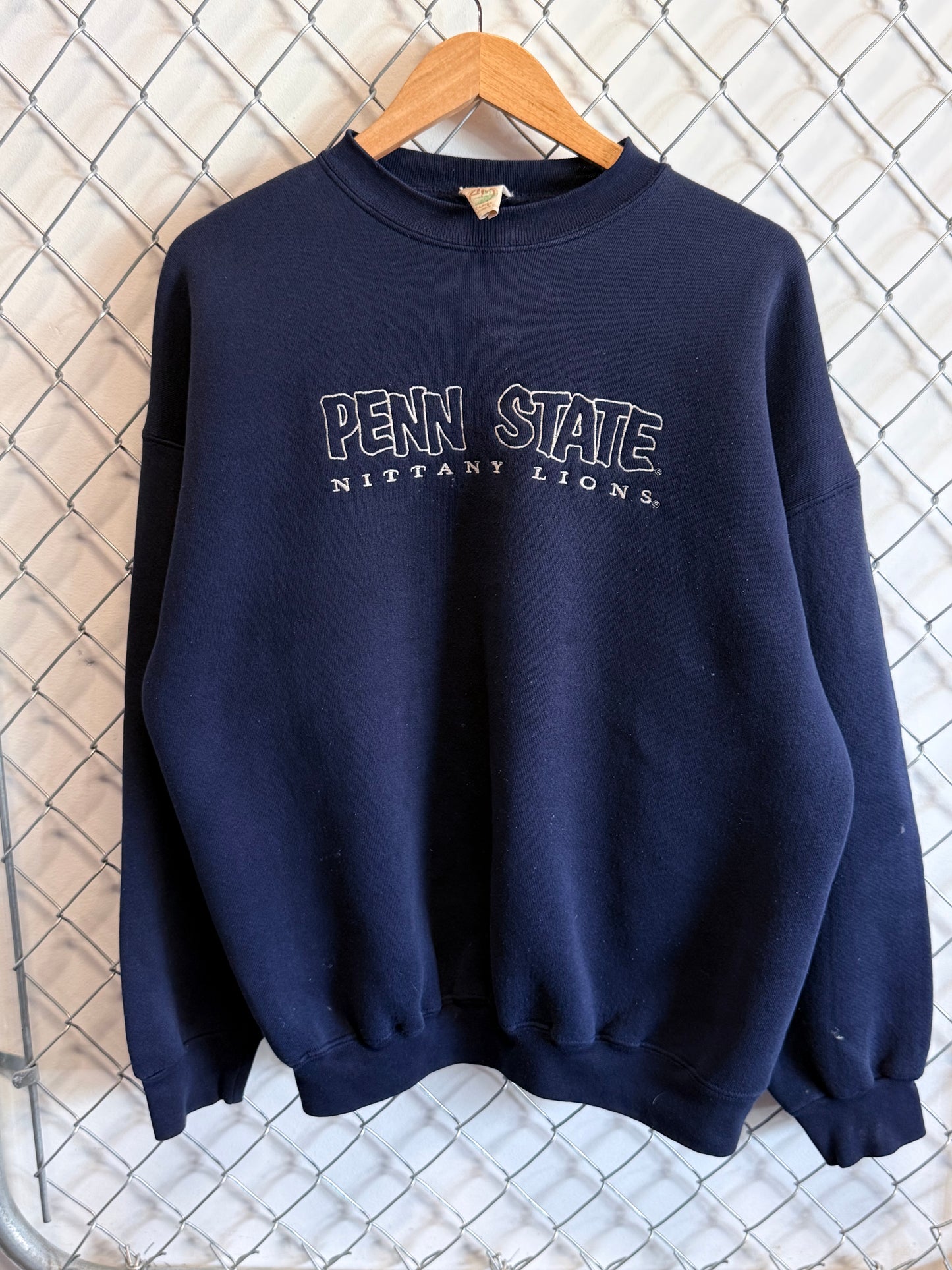 Vintage 90's Penn State Nittany Lions Collegiate Navy Blue Sweater Size XL
