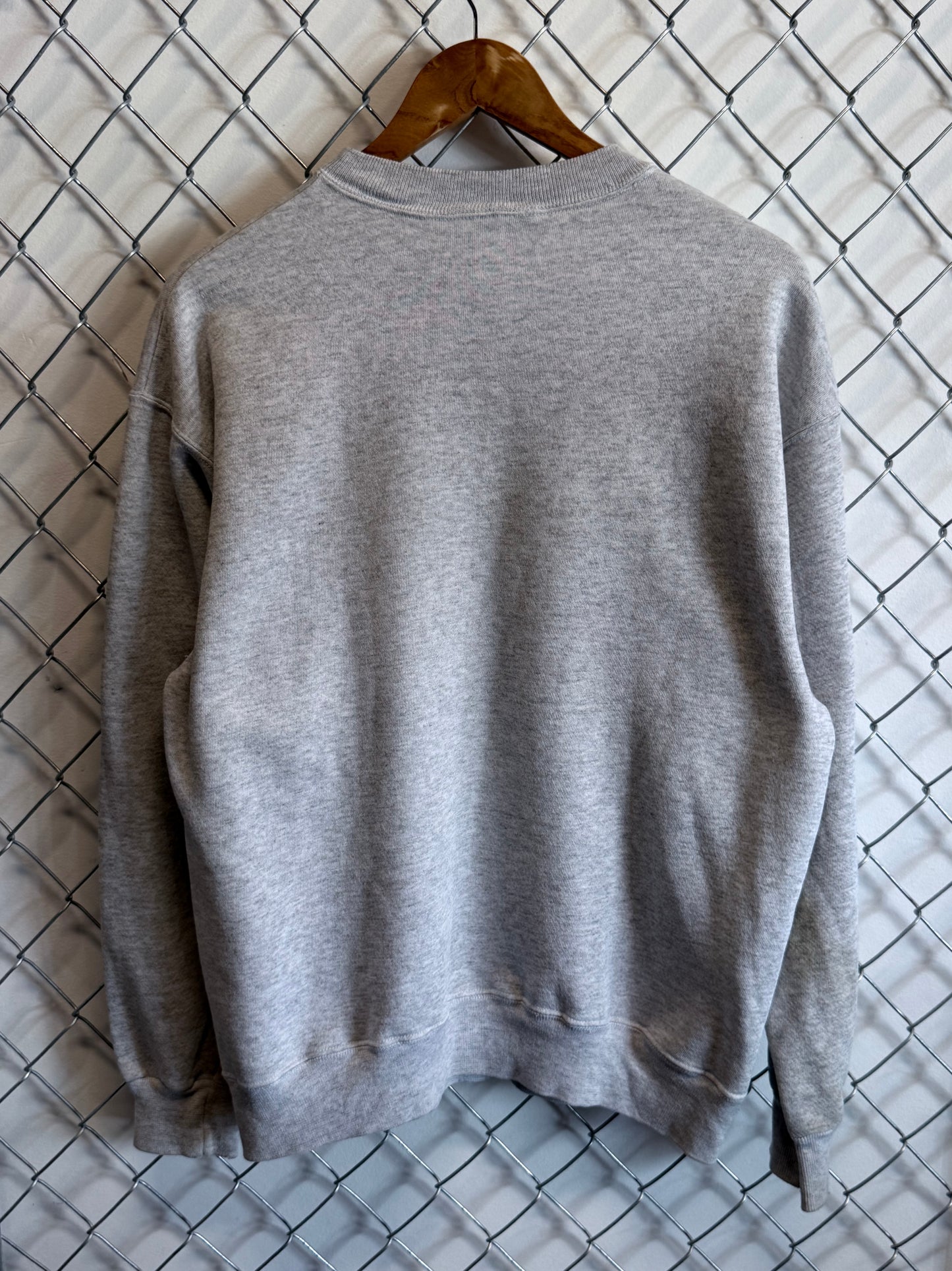 Vintage 90's Penguin Club Jazzercise Cartoon Grey Sweater Size XL