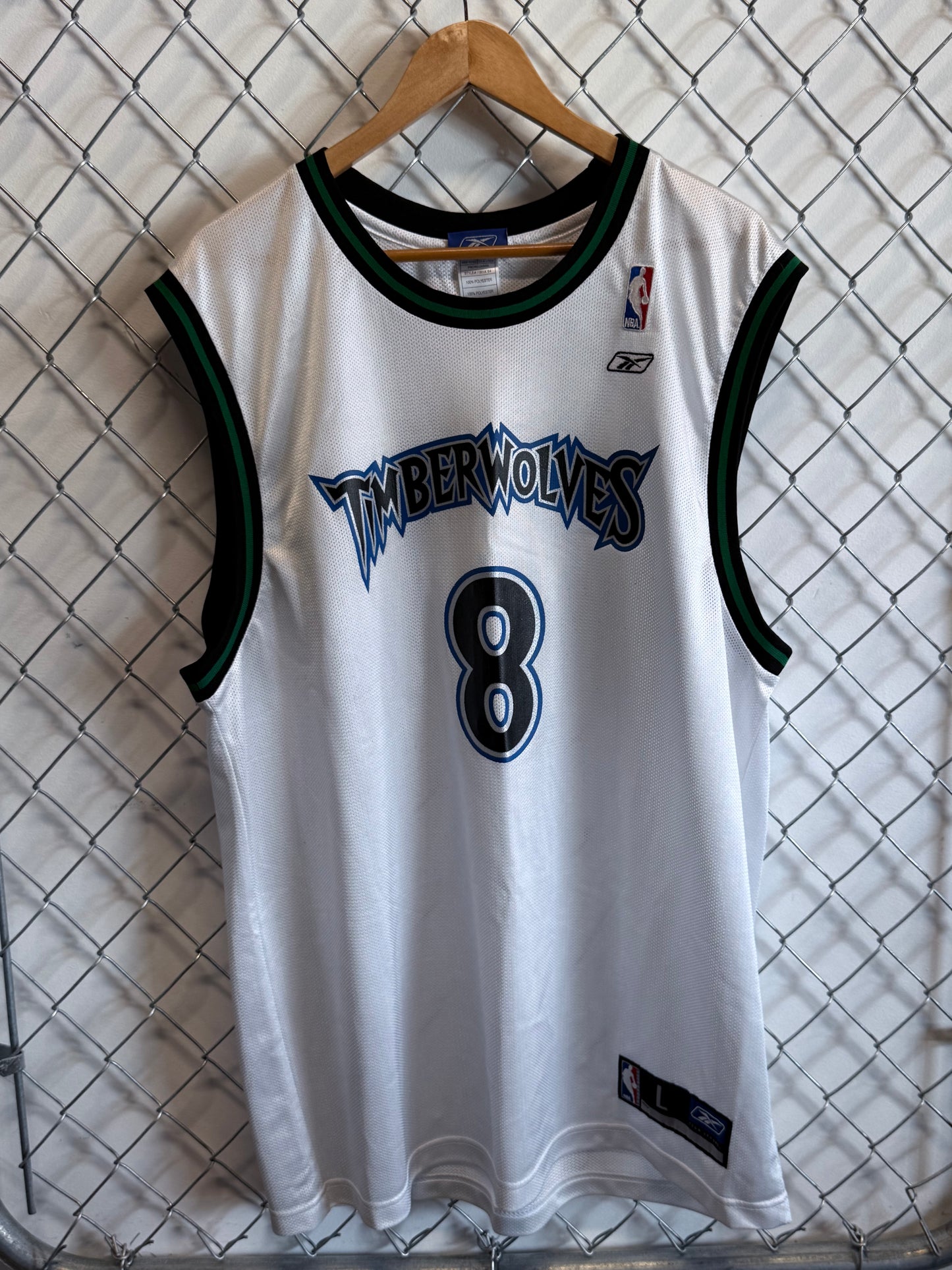 Vintage Reebok Latrell Spreewell Timberwolves #8 Jersey Size Large