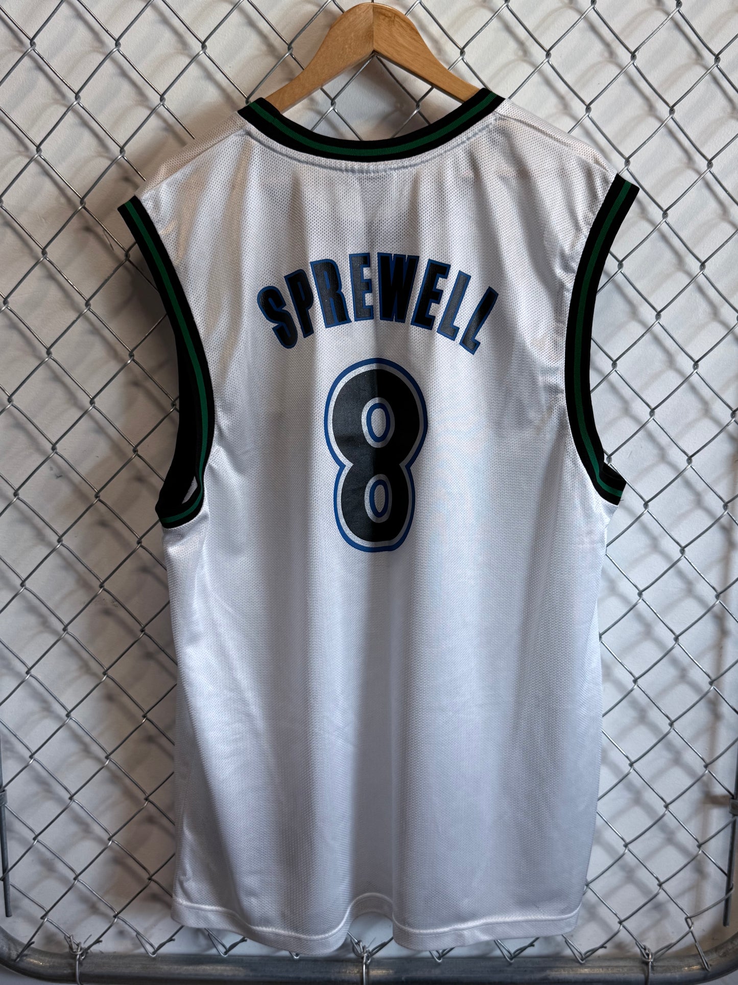 Vintage Reebok Latrell Spreewell Timberwolves #8 Jersey Size Large