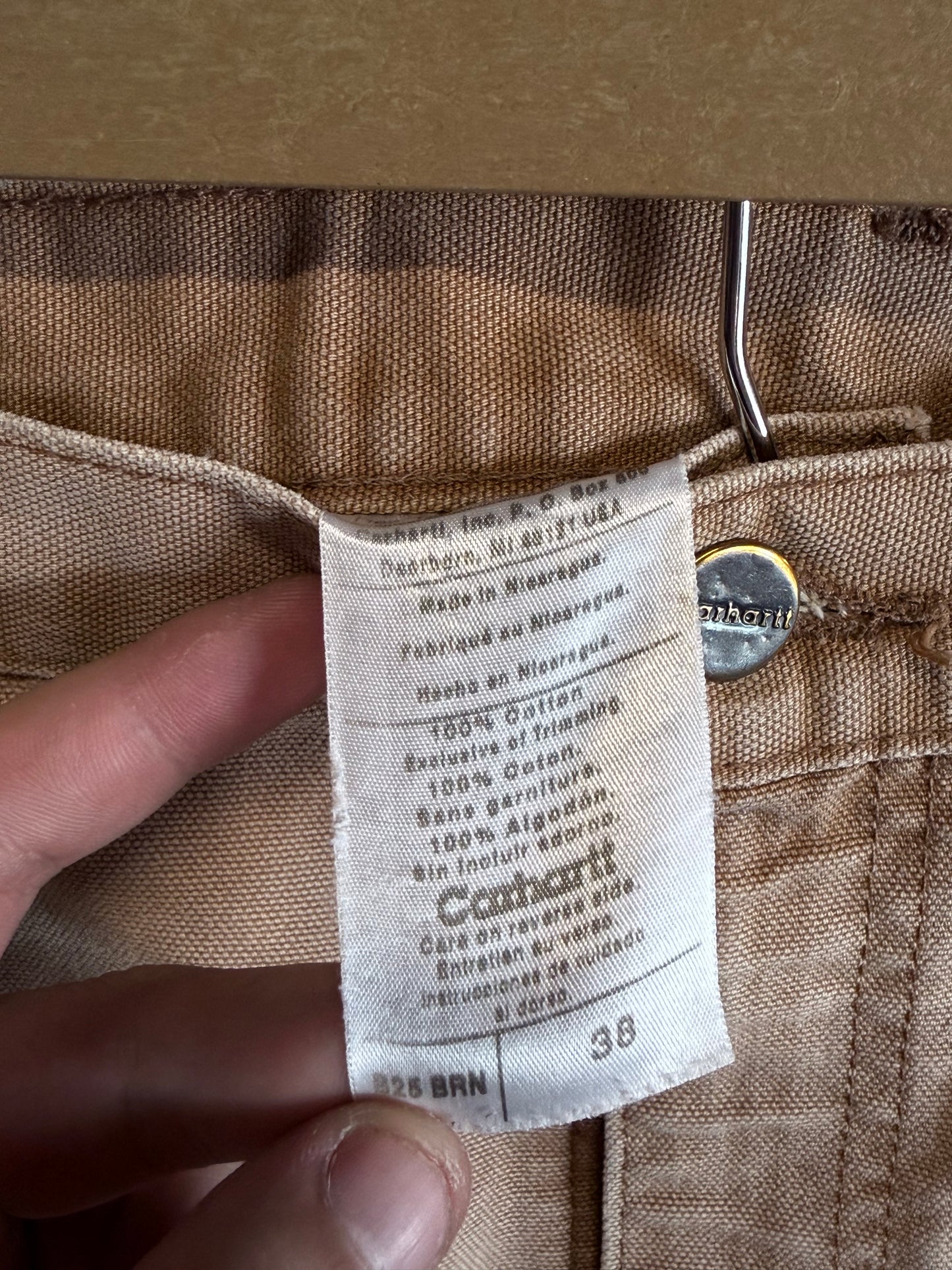 Carhartt Brown Carpenter Shorts Size 38