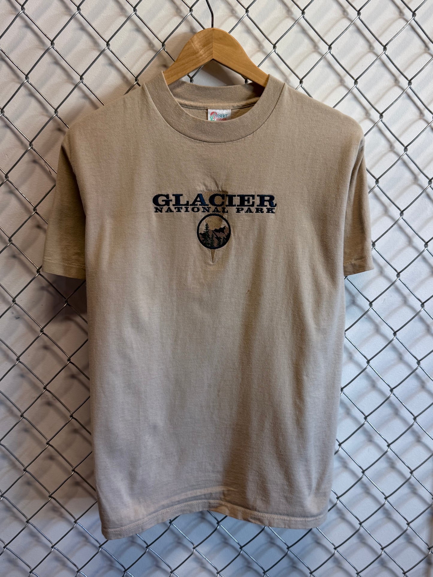 Vintage 90's Montana Glacier National Park Nature Graphic Tee Size Medium