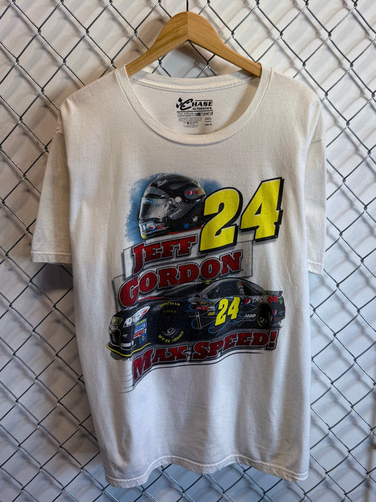 Y2K Jeff Gordon Max Speed NASCAR Racing Graphic Tee Size XL