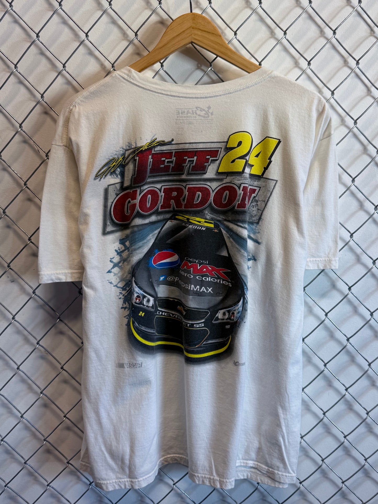 Y2K Jeff Gordon Max Speed NASCAR Racing Graphic Tee Size XL