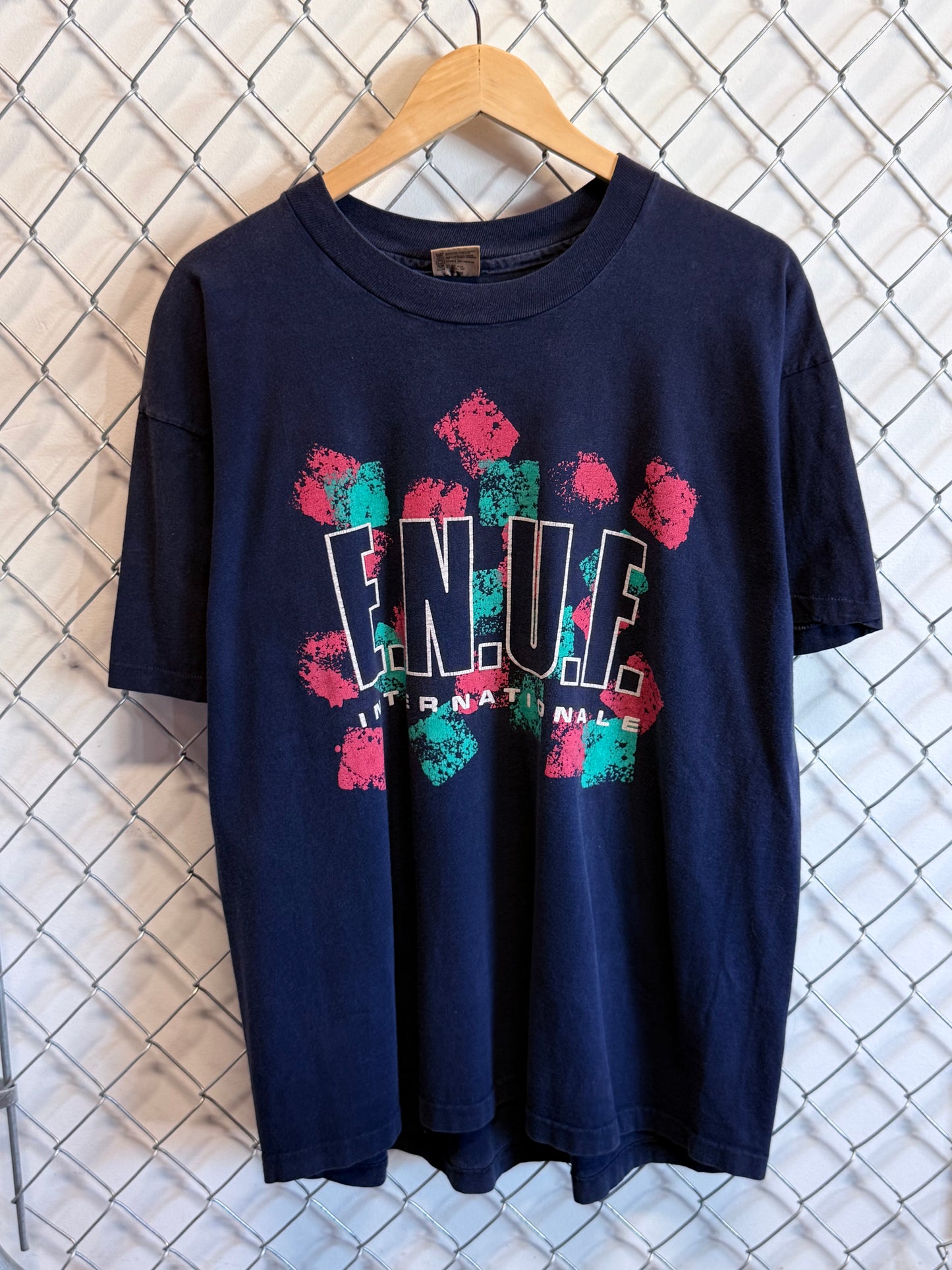 Vintage 90's ENUF International Graphic Tee Grunge Size XL