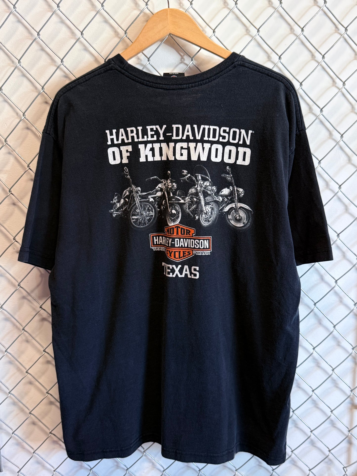 Harley Davidson Kingwood Texas Biker Graphic Tee Size XL
