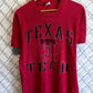 Vintage 90's Texas Tech Red Raiders University Graphic Tee Size Large