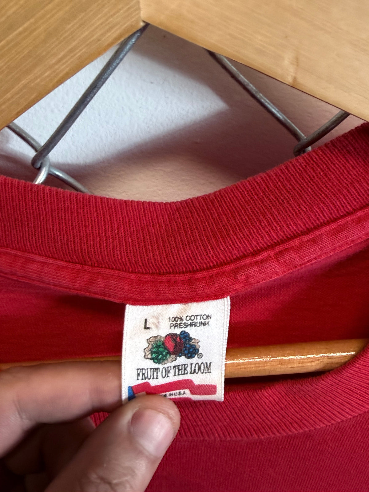 Vintage 90's Texas Tech Red Raiders University Graphic Tee Size Large