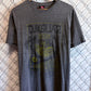 Y2K Quiksilver Boarding Surf Grey Faded Graphic Tee Size Large
