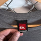 Y2K Quiksilver Boarding Surf Grey Faded Graphic Tee Size Large