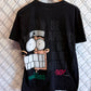 Vintage 90's Be Afraid Scared Stiff Skiing Cartoon Graphic Tee Size Large