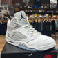 Jordan 5 'White Metallic' Size 13