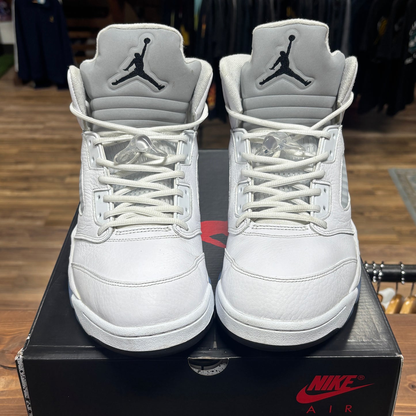 Jordan 5 'White Metallic' Size 13