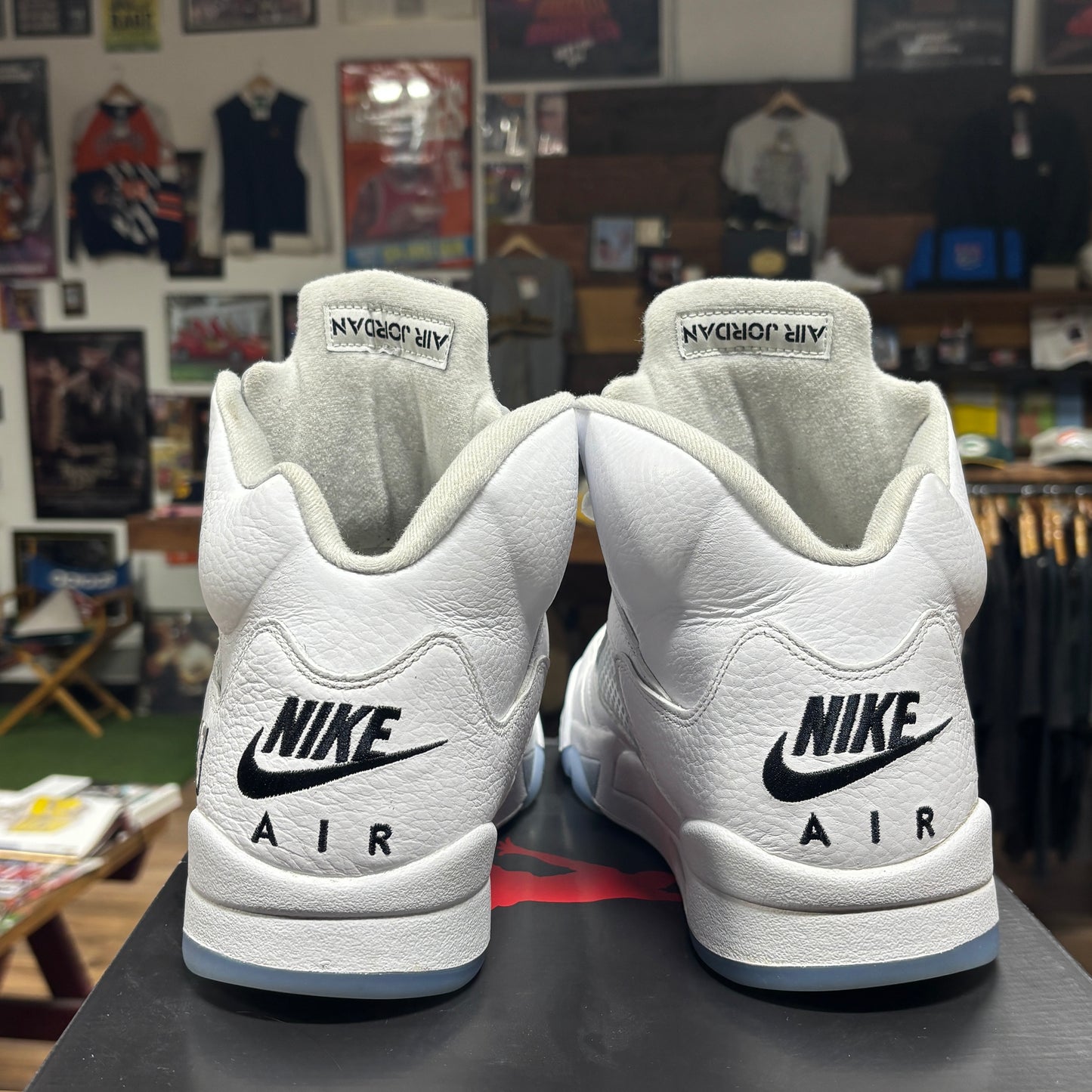 Jordan 5 'White Metallic' Size 13