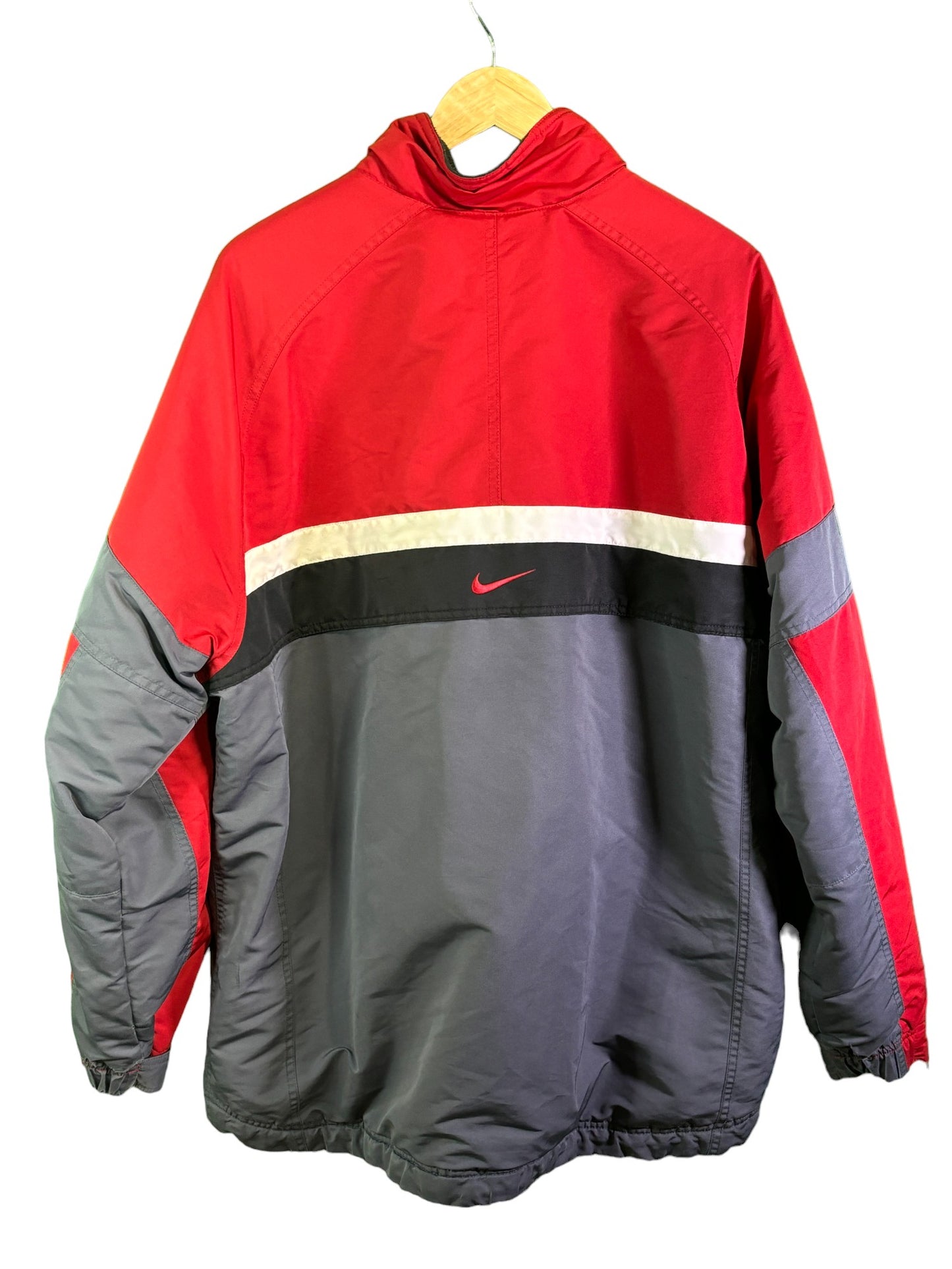 Vintage 00's Nike Red Grey Winter Jacket Size XL