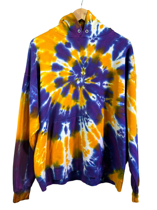 Vintage Hanes Heavyweight Tie Dye Hoodie Size Large