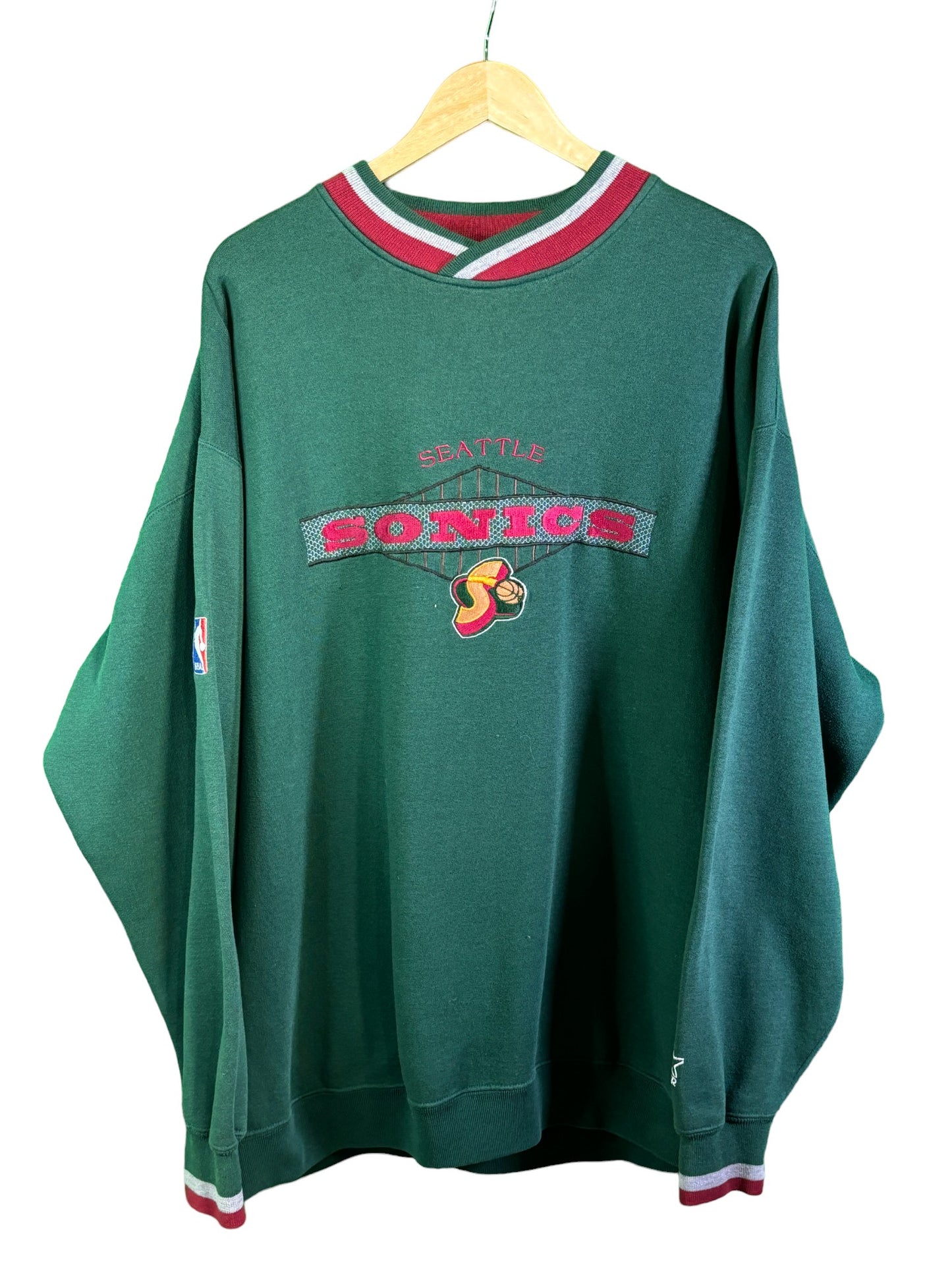 Vintage 90's Starter Seattle Super Sonics Sweater Size XXL