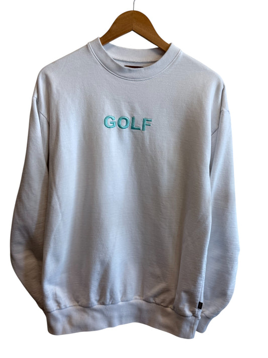 Golf Classic Spellout Crewneck Sweater Size Medium