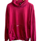 Vintage Nike Pocket Swoosh Red Pullover Hoodie Size Large