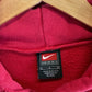 Vintage Nike Pocket Swoosh Red Pullover Hoodie Size Large