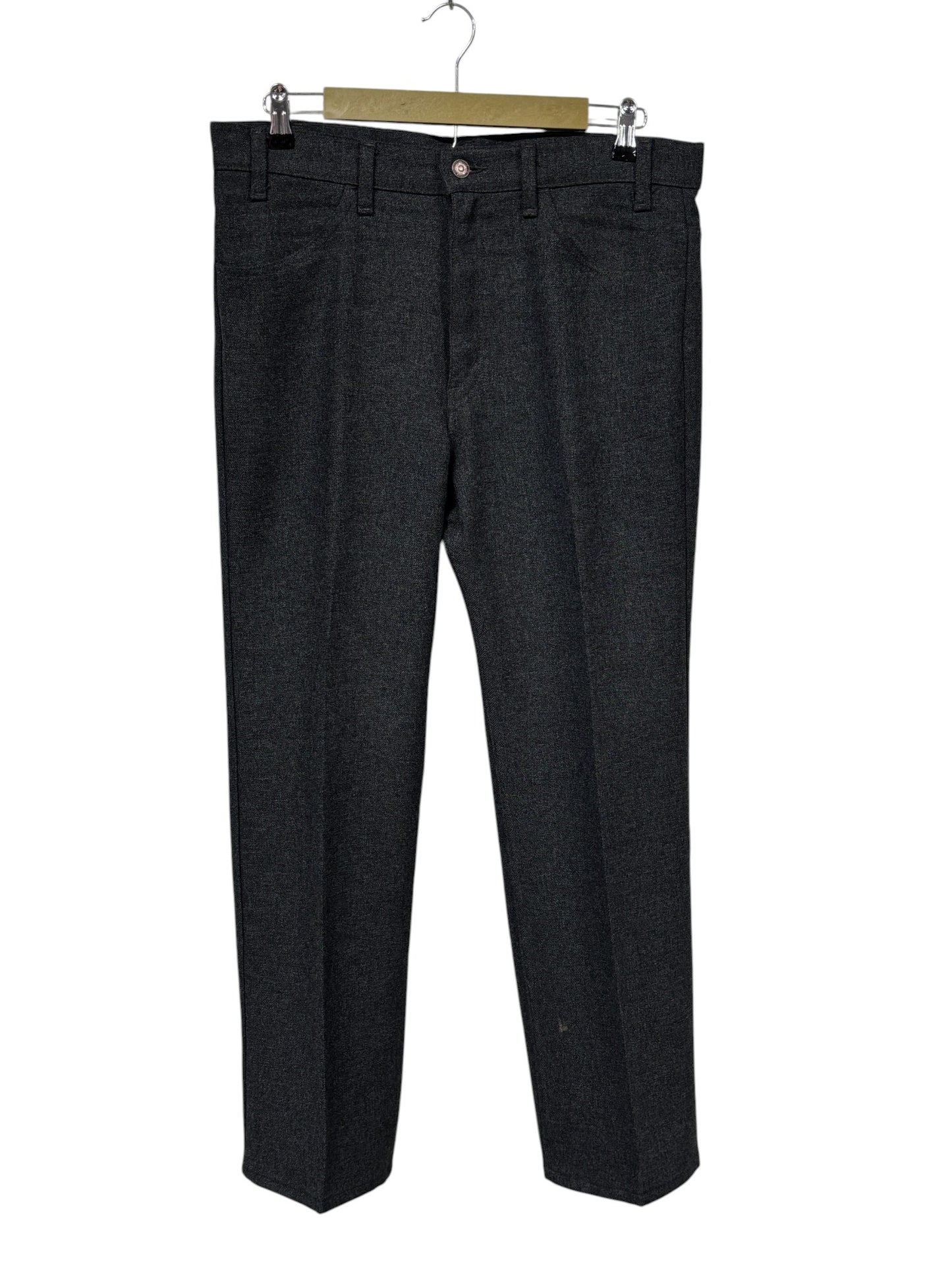 Vintage 70's Levi's Pleated Grey Pants Size 35x29